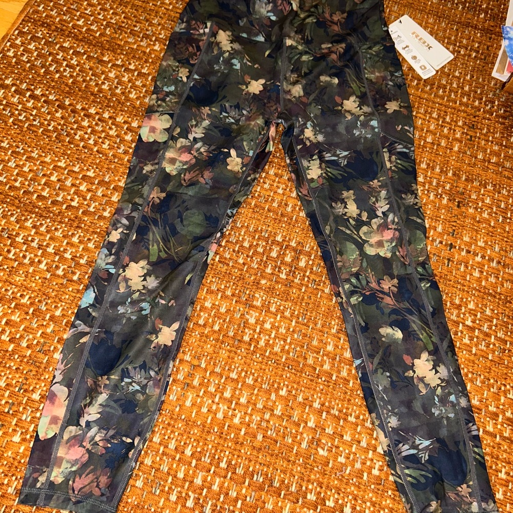 RBX Dark Floral Women's Leggings - Picture 2 of 3